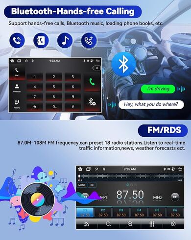 راديو سيارة CamECHO 2+64G Android 13 لسيارة Nissan Altima 2013-2018، Carplay لاسلكي/Android Auto 9 بوصة IPS شاشة تعمل باللمس ستيريو سيارة مع بلوتوث/GPS Navi WiFi + كاميرا احتياطية AHD + ميكروفون in Saudi Arabia