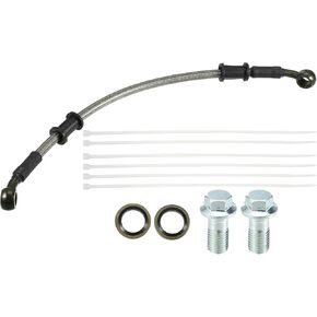 uxcell 1 Set 1.9m 6.23ft Motorcycle Hydraulic Brake or Clutch Line Hose Universal for Motorcycle Dirt Bike ATV Moped Scooter with Screws