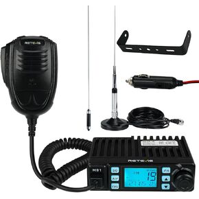 Retevis MB1 CB Radio, Handheld CB Radio with Antenna,40 Channel Base Station, Emergency Radio AM/FM, Noise Reduction, Easy to Operate Long Range Mobile Radio for Truckers