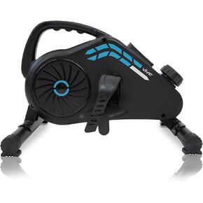 Vive Under Desk Bike - Magnetic Pedal Exerciser - Indoor Cycling Bike Stationary - Arm Leg Seated Deskcycle Bike Exercise Equipment for Home and Office - Portable Workout For Seniors and Adults
