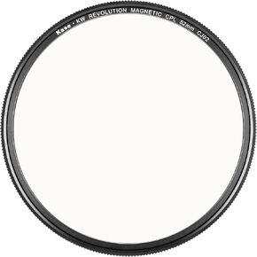 Kase Wolverine Revolution 52mm Magnetic CPL Shockproof Tempered Optical Glass Filter w Silver Ring & Adapter