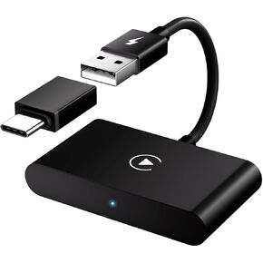 CarPlay Wireless Adapter, Converts Factory Wired CarPlay to Wireless, 2024 Upgrade Wireless Carplay Adapter for Cars from 2015 & iPhone iOS 10+