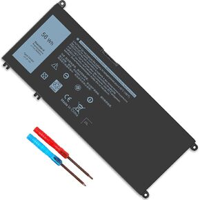 56Wh Type 33YDH Battery for Dell Inspiron 15-7577 17-7773 17-7778 17-7779 17-7786 2 in 1, G3 15 3579 G7 15 7588 Latitude 15 3580 3590 Vostro 15 7570 fits 033YDH PVHT1 0PVHT1 99NF2 099NF2 Replacement