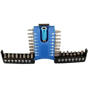 TMAX 33 pc Impact Ready Security Screwdriver Bit Set Kit with One Quick Release Chuck
