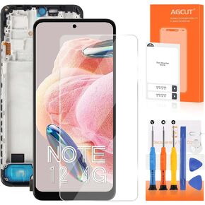 INCELL for Xiaomi Redmi Note 12 4G Screen Replacement for Xiaomi Note 12 4G LCD Display 23021RAAEG 23021RAA2Y 23027RAD4I LCD Digitizer Touch Screen Assembly with Frame (Not for Note 12 Pro 4G)