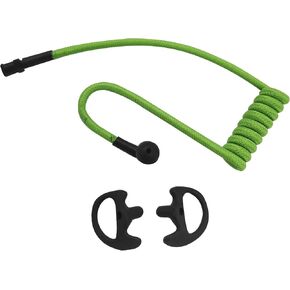 2-Way Radio Earpiece Nylon Acoustic Braided Tube Ear Coils Knitted Replacement for Left Right Surveillance Walkie Talkie Headset(Color) (Pink)