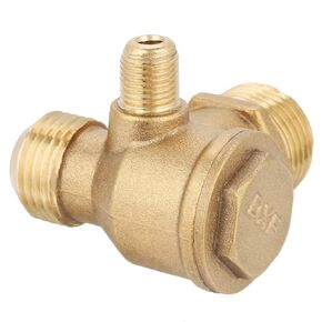 Brass Check Valve,Male Thread 90 Degree Brass Air Compressor Check Valve Spare Parts 20 * 19 * 10mm