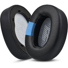 Replacement Ear Pads for JBL E65 (E65BT E65BTNC)/Live 650 (650NC 650BTNC)/Live 660 (660NC 660BTNC)/Duet NC Over-Ear Headphones, Earpads Cushions with Softer Leather (Black)