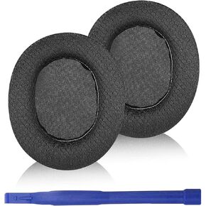 Adhiper Arctis 1/3/5/7/9 Replacement Ear Pads Cushions, Mesh Fabric Earpads for SteelSeries Arctis 1/3/5/7/7+/7P/7P+/7X/7X+/9/9X/Pro/Prime, Ear Pads with High-Density Memory Foam (Black+White)
