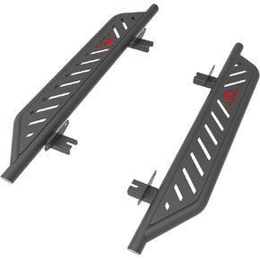 Running Boards for Ford Bronco 2021-2024 2 Door (NOT for Sport), Sand Textured Black Side Drop Steps Rock Slider with 5.6" Removable Steps, Off-Road and City-Life Two Modes Nerf Bars in Kuwait