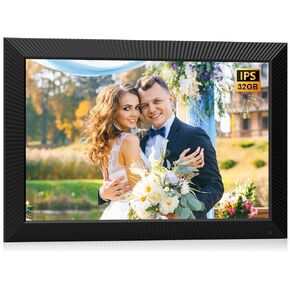 Large Digital Photo-Frame Smart Digital-Picture-Frame - 19 Inch Digital Frame, 32GB, Full Function, Motion Sensor, Wall Mountable, Load Photo Video from Phone via APP Email, for Mom