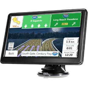 Car Truck GPS Navigation 7"" Touch Screen Navigator 256MB 16GB, 2024 Map, Black