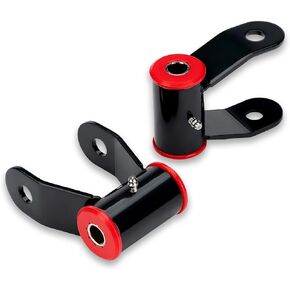Suspension Rear Lowering Shackles 2-3 Inch OEM: 410730 Replacement for Chevy Silverado GMC Sierra 1500 HD 2500 HD 3500 HD 2001-2010 2WD 4WD - Rear Drop Lowering Shackle Kit