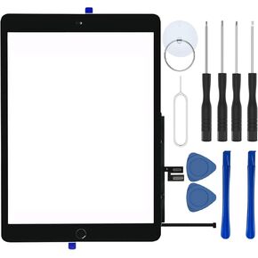 Suitable for 2019/2020 model iPad 7th/8th generation 10.2-inch touch screen glass replacement, compatible with models A2197, A2198, A2200, A2270, A2428, A2429, A2430.（black）