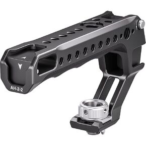 Leofoto AH-2 Camera Top Handle, ARRI Side Locating Sockets, Cold Shoe Mount, Multiple 1/4"-20 Accessory Sockets, Three Option Available (AH-2-2-ARRI)