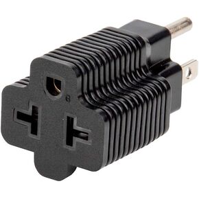 [10Pack] 4-in-1 15 Amp Household AC Plug to 20 Amp T-Blade Adapter,5-15P to 5-20R,5-15P to 6-15R,5-15P to 6-20R, 4 in 1 AC Power Adapter,15A 125V to 20A 250V Adapter,15A to Double T-Blade adapter.