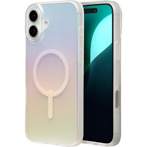 ZAGG Milan Snap Case for iPhone 16 Pro - Color Changing Finish, MagSafe & Wireless Charging Compatible, 13ft Drop Protection, Graphene Reinforced, Eco-Friendly, Matte Iridescent