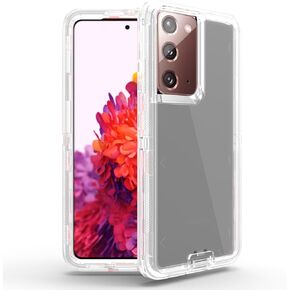 Anloes Case for Samsung Galaxy Note 20 5G, Phone Case Heavy Duty Shockproof Rugged Defender Protective, 3 in 1 Bumper Cover(Without Built-in Screen Protector) (Black)