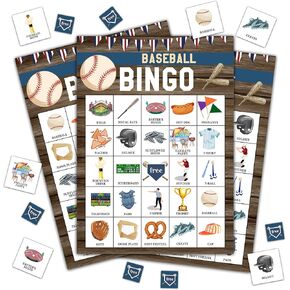Disfuco Baby Shower Bingo Cards, Baby Shower Bingo Game, Baby Shower Games Cards for Baby Shower, Gender Reveal Party Games Favors Supplies Decorations, 24 Players Bingo Game (A04)