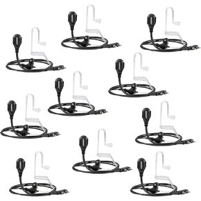 ABBREE Original 2-Pin Detachable Headset Air Acoustic Tube Two Way Radio Earpiece for Baofeng UV-5R BF-888S BF-F8HP 5RM UV-21R UV-5G Plus GM-5RH K5PLUS AR-152 Walkie Talkie (10 Pack) in Kuwait