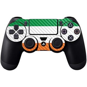 MightySkins Carbon Fiber Skin for Sony PS4 Controller - Irish Flag | Protective, Durable Textured Carbon Fiber Finish | Easy to Apply, Remove, and Change Styles | Made in The USA