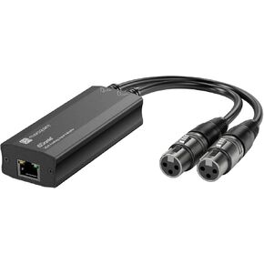 Dante Audio 2CH Analog Output Adapter, 2 Out, Analog Dante Audio, Aluminum Housing, TAA Compliant (MSQ-3300D)