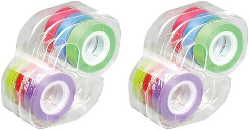 LEE Removable Highlighter Tape, 0.5" x 720", Assorted, 6/Pack in Saudi Arabia