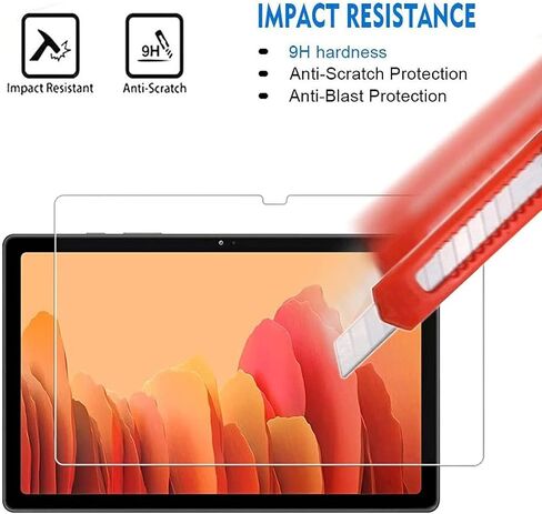 واقي شاشة VIESUP لجهاز Samsung Galaxy Tab A7 10.4 بوصة (2020) SM-T500 SM-T505 - [عبوتان] زجاج مقوى رفيع للغاية مضاد للوهج لهاتف Samsung Galaxy Tab A7 in Saudi Arabia
