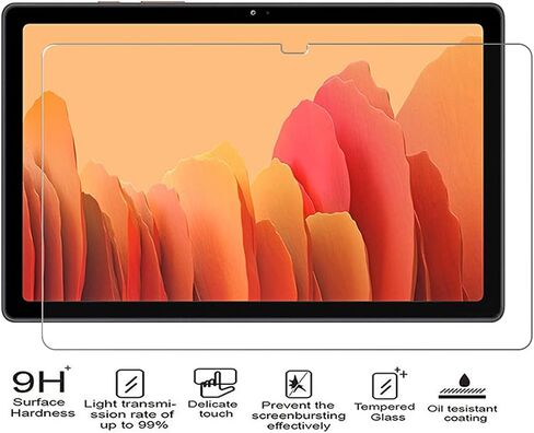 واقي شاشة VIESUP لجهاز Samsung Galaxy Tab A7 10.4 بوصة (2020) SM-T500 SM-T505 - [عبوتان] زجاج مقوى رفيع للغاية مضاد للوهج لهاتف Samsung Galaxy Tab A7 in Saudi Arabia