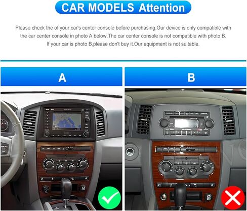 UNITOPSCI 2G+64G Android 13 Car Stereo for Jeep Grand Cherokee 2005-2007 Radio Wireless CarPlay Android Auto 10.1 Inch Touch Screen GPS Navigation Bluetooth FM WiFi HiFi USB + Backup Camera Mic in Saudi Arabia