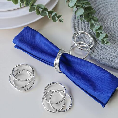 Napkin Rings Set of 8,Gold Napkin Ring Holders for Spring,Wedding,Easter, Birthday,Valentine,Holiday, Hotel, Dinner Party,Christmas and Table in Saudi Arabia