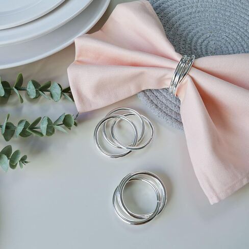 Napkin Rings Set of 8,Gold Napkin Ring Holders for Spring,Wedding,Easter, Birthday,Valentine,Holiday, Hotel, Dinner Party,Christmas and Table in Saudi Arabia