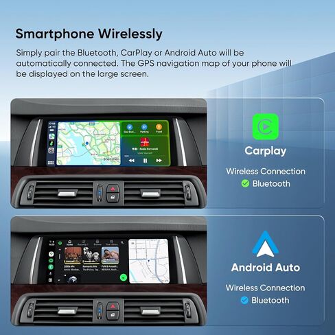 Carplay Android Auto لنظام BMW NBT 3 4 5 6 7 Series X1 X3 X4 X5 X6 2012-2016 ، ترقية ستيريو راديو السيارة الأصلي in Kuwait