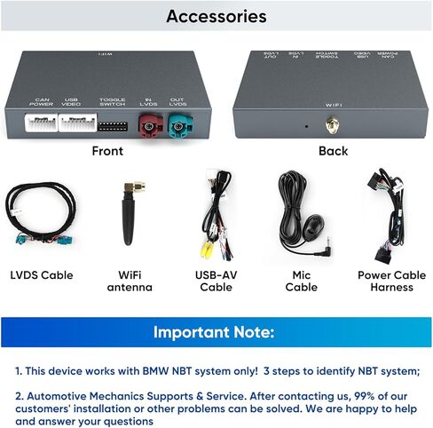 Carplay Android Auto لنظام BMW NBT 3 4 5 6 7 Series X1 X3 X4 X5 X6 2012-2016 ، ترقية ستيريو راديو السيارة الأصلي in Kuwait