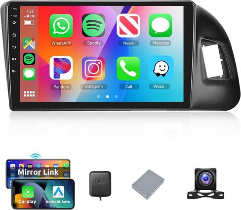 راديو ستيريو للسيارة 2G 64G Android لسيارة Audi Q5 2010-2018، Rimoody شاشة لمس 9 بوصة لاسلكية CarPlay Android Auto Mirror Link Bluetooth FM/RDS GPS WiFi HiFi SWC كاميرا احتياطية in Saudi Arabia