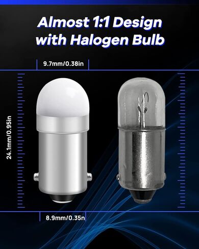 Qoope BA9S LED Bulb 1893 3893 1847 T11 756 LED Bulbs White 6V AC/DC Non-Polarity for Car Interior Lights, Pinball Machine Games Machine Toy Light Bulbs, Pack of 10 in Saudi Arabia
