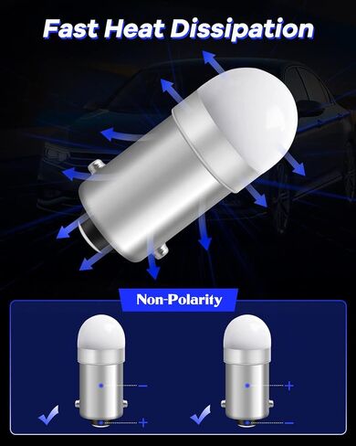 Qoope BA9S LED Bulb 1893 3893 1847 T11 756 LED Bulbs White 6V AC/DC Non-Polarity for Car Interior Lights, Pinball Machine Games Machine Toy Light Bulbs, Pack of 10 in Saudi Arabia