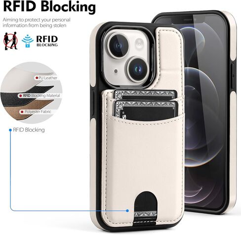 متوافق مع حافظة Magsafe لهاتف iPhone 14 Plus مع حامل بطاقات ومسند RFID وغطاء قلاب وفتحات لبطاقات الائتمان من جلد البولي يوريثان للرجال والنساء، حافظة هاتف لهاتف Apple 14 Plus 6.7 بوصة، أحمر خمري in Kuwait