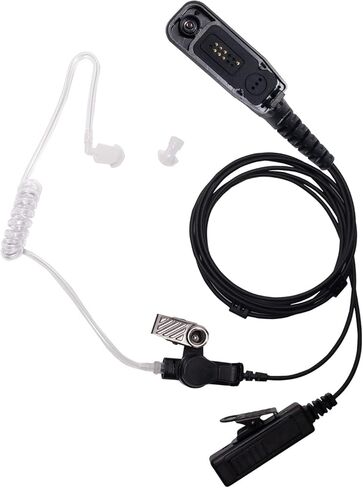 سماعة أذن لموتورولا APX راديو سماعة أذن صوتية بأنبوب مع ميكروفون PTT لـ XPR 6550 7550 APX4000 APX7000 XPR7580 XPR7580e XPR7350e 6580 6350 لاسلكي تخاطب راديو ثنائي الاتجاه in Kuwait