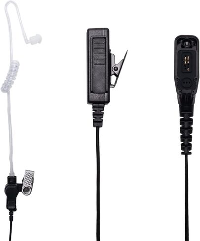 سماعة أذن لموتورولا APX راديو سماعة أذن صوتية بأنبوب مع ميكروفون PTT لـ XPR 6550 7550 APX4000 APX7000 XPR7580 XPR7580e XPR7350e 6580 6350 لاسلكي تخاطب راديو ثنائي الاتجاه in Kuwait