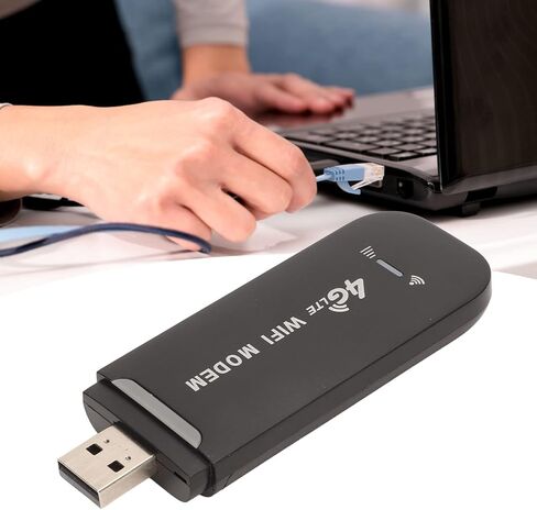 Network Router, 4G LTE USB Router, 2.4G Modem, Pocket Mobile Hotspot Support up to 150Mbps Speed, Up to 10 Users in Saudi Arabia