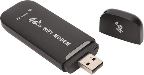 Network Router, 4G LTE USB Router, 2.4G Modem, Pocket Mobile Hotspot Support up to 150Mbps Speed, Up to 10 Users in Saudi Arabia