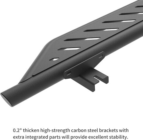 Running Boards for Ford Bronco 2021-2024 2 Door (NOT for Sport), Sand Textured Black Side Drop Steps Rock Slider with 5.6" Removable Steps, Off-Road and City-Life Two Modes Nerf Bars in Kuwait