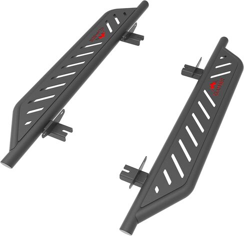 Running Boards for Ford Bronco 2021-2024 2 Door (NOT for Sport), Sand Textured Black Side Drop Steps Rock Slider with 5.6" Removable Steps, Off-Road and City-Life Two Modes Nerf Bars in Kuwait