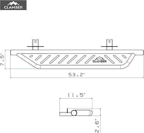 Running Boards for Ford Bronco 2021-2024 2 Door (NOT for Sport), Sand Textured Black Side Drop Steps Rock Slider with 5.6" Removable Steps, Off-Road and City-Life Two Modes Nerf Bars in Kuwait