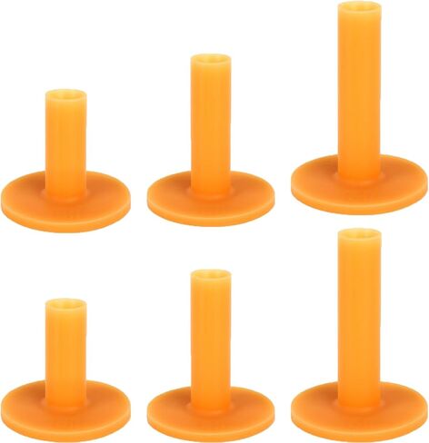 Dgwerko 6Pcs Rubber Golf Tee, T Shape Golf Practice Tees Driving Range and Outdoor Training, Mixed Size 2’’ 2.5’’ 3’’ for Practice Mat in Kuwait