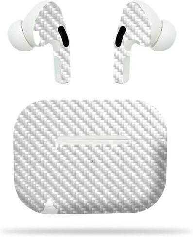 غلاف من ألياف الكربون من MightySkins لجهاز Apple Airpods Pro - أزرق فاتح صلب | لمسة نهائية من ألياف الكربون المزخرفة | سهل التطبيق والإزالة وتغيير الأنماط | صنع في الولايات المتحدة الأمريكية، برتقالي (CF-APAIPOPR-برتقالي صلب) in Kuwait