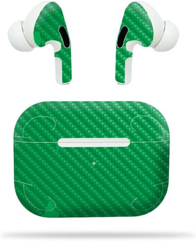 غلاف من ألياف الكربون من MightySkins لجهاز Apple Airpods Pro - أزرق فاتح صلب | لمسة نهائية من ألياف الكربون المزخرفة | سهل التطبيق والإزالة وتغيير الأنماط | صنع في الولايات المتحدة الأمريكية، برتقالي (CF-APAIPOPR-برتقالي صلب) in Kuwait