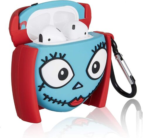 for Airpod 2/1 Case Soft Silicone Cute Cartoon Kawaii Funny Cover Fashion Protective Skin with Accessories Keychain Girls Women Teens Cases for Air Pods 1/2 Compatible with Airpods 2&1, Sally in Saudi Arabia