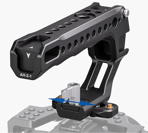 Leofoto AH-2 Camera Top Handle, ARRI Side Locating Sockets, Cold Shoe Mount, Multiple 1/4"-20 Accessory Sockets, Three Option Available (AH-2-2-ARRI) in Saudi Arabia